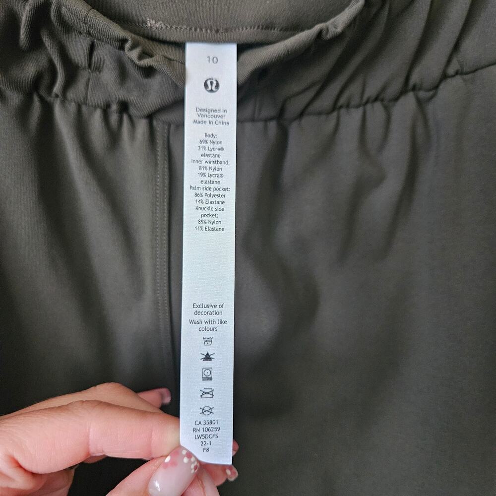 Lululemon Keep Moving Pant 7/8 High-Rise Green 10 - Picture 6 of 7